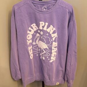 Purple Graphic Sweatshirt